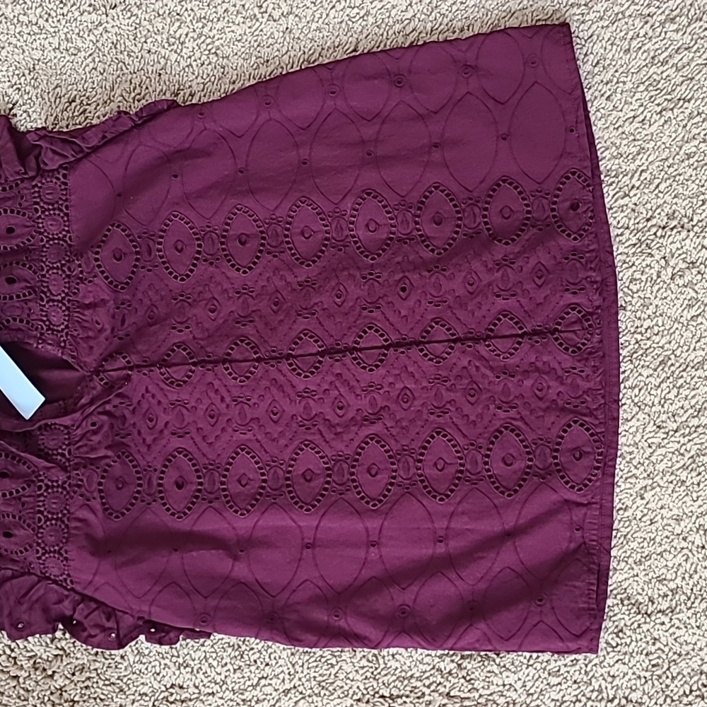 Cotton Purple Blouse - Picture 6 of 13